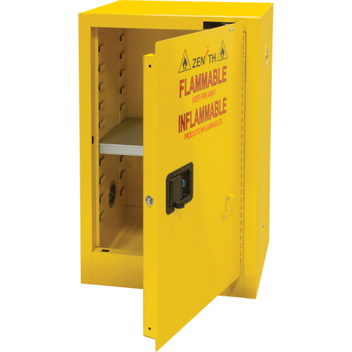 Flammable Storage Cabinet, 12 gal., 1 Door, 23" W x 35" H x 18" D Infinity Industrial Services Inc.