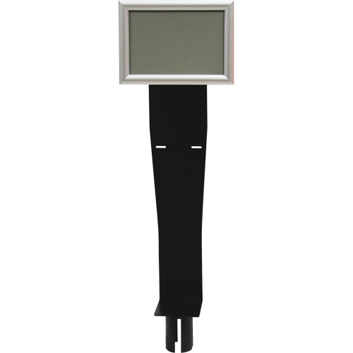 Porte-distributeur/enseigne pour poteaux de barri&egrave;re pour le contr&ocirc;le des foules, Noir Infinity Industrial Services Inc.