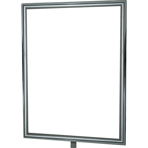 Porte-enseigne vertical robuste pour montant classique, Chrome poli Infinity Industrial Services Inc.