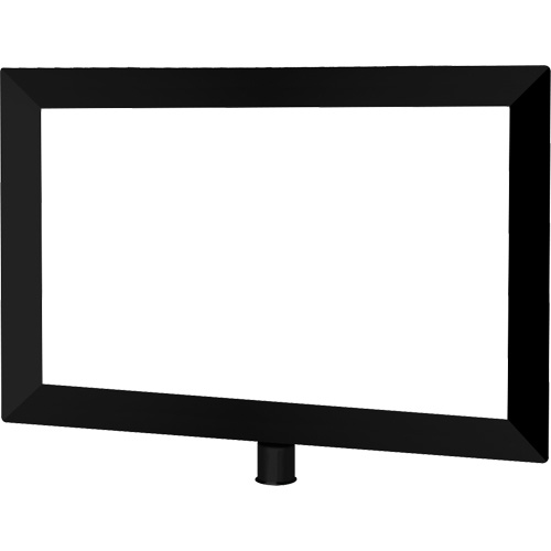 Porte-enseigne horizontal robuste pour montant classique, Noir Infinity Industrial Services Inc.