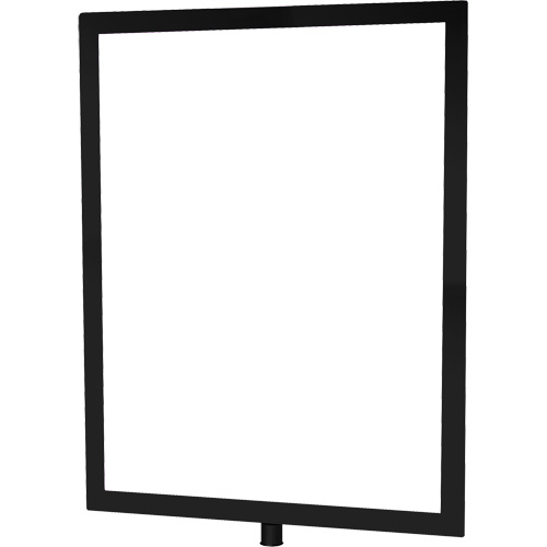 Porte-enseigne vertical robuste pour montant classique, Noir Infinity Industrial Services Inc.