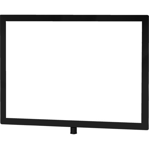 Porte-enseigne horizontal robuste pour montant classique, Noir Infinity Industrial Services Inc.