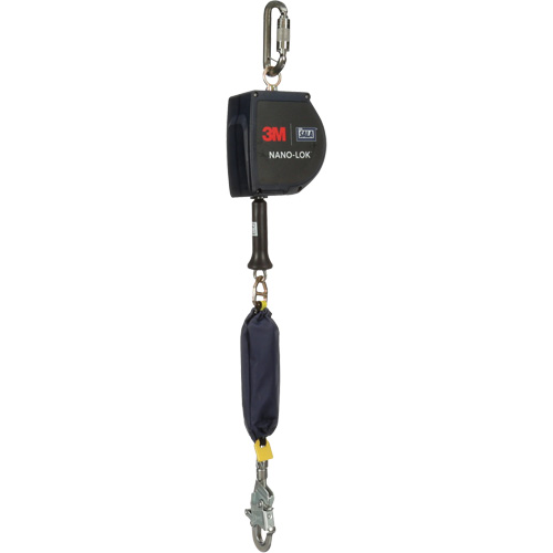 Nano-Lok Extended Length Self Retracting Lifeline, 15', Stainless Steel, Swivel Infinity Industrial Services Inc.