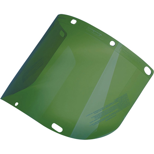 Dynamic Formed Faceshield, Polycarbonate, Green Tint Infinity Industrial Services Inc.