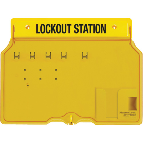 Poste de cadenassage trilingue recouvert, Cadenas Aucune, Capacit&eacute; de 4, Cadenas Non compris Infinity Industrial Services Inc.