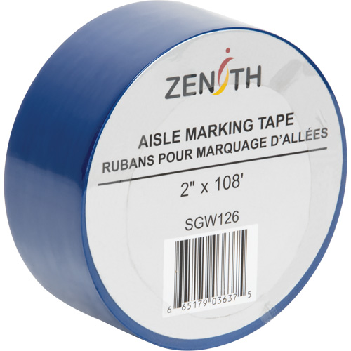 Ruban pour marquage d'all&eacute;es, 2" x 108', PVC, Bleu Infinity Industrial Services Inc.