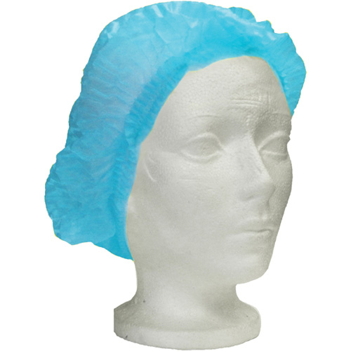 Bonnet bouffant pliss&eacute; Ronco Care, Polypropyl&egrave;ne, 24", Bleu Infinity Industrial Services Inc.