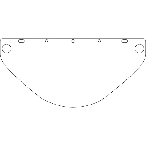 Visi&egrave;re de s&eacute;curit&eacute; universelle Dynamic, Polycarbonate, Teinte Transparent Infinity Industrial Services Inc.