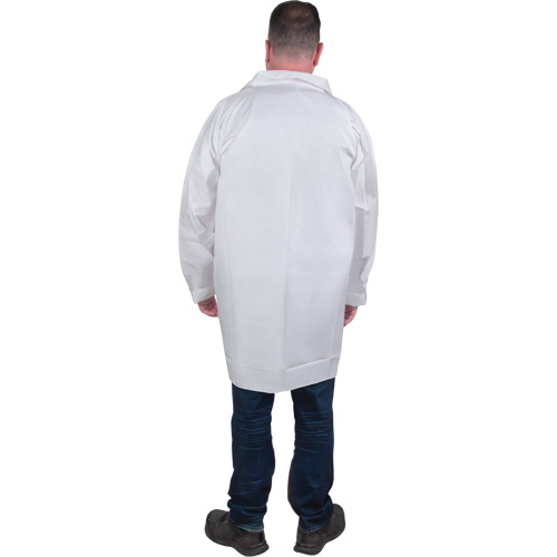 Protective Lab Coat, Microporous, White, Medium Infinity Industrial Services Inc.