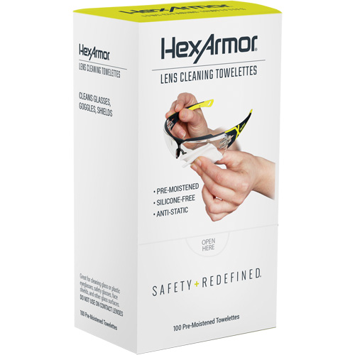Lingettes nettoyantes pour verres, Paquet de 100 Infinity Industrial Services Inc.