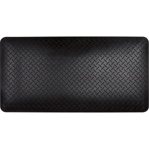 Anti-Fatigue Matting, Diamond, 1-2/3' x 3-1/4' x 3/4", Black, Polyurethane Infinity Industrial Services Inc.