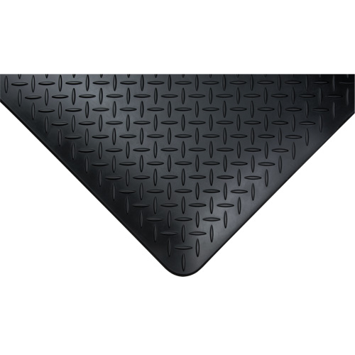 Anti-Fatigue Matting, Diamond, 1-2/3' x 3-1/4' x 3/4", Black, Polyurethane Infinity Industrial Services Inc.