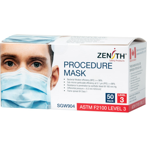 Disposable Procedure Face Masks, ASTM F2100 Level 3, Class 1 Infinity Industrial Services Inc.