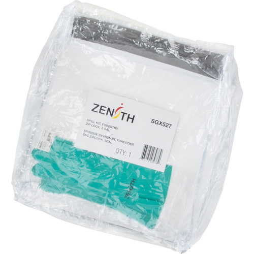Trousse d'&eacute;quipement de lutte contre les d&eacute;versements, Huile seulement/Universel, Sac, Absorbance de 5 gal. US Infinity Industrial Services Inc.