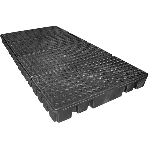 Black Diamond Low Profile Spill Pallet, 102 US gal. Spill Capacity, 96" x 49" x 6.5" Infinity Industrial Services Inc.