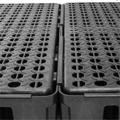 Black Diamond Low Profile Spill Pallet, 102 US gal. Spill Capacity, 96" x 49" x 6.5" Infinity Industrial Services Inc.