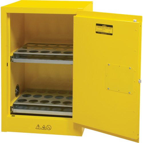 Armoire de rangement pour a&eacute;rosols inflammables, 12 gal., 1 Porte(s), 23" La x 35" h x 18" p Infinity Industrial Services Inc.