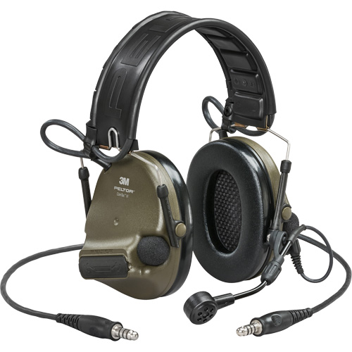 Casque VI NIB avec deux fils de sortie et rail arc Peltor ComTac, Style Bandeau, 23 dB Infinity Industrial Services Inc.