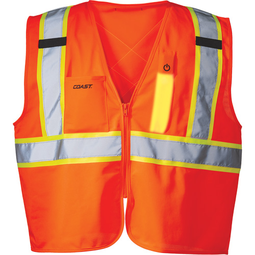 Veste de s&eacute;curit&eacute; SV350 X-Back avec lampe, Orange haute visibilit&eacute;, Petit, Polyester Infinity Industrial Services Inc.
