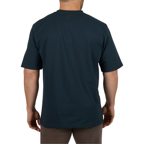 Heavy-Duty Pocket T-Shirt, Men's, Small, Blue Infinity Industrial Services Inc.