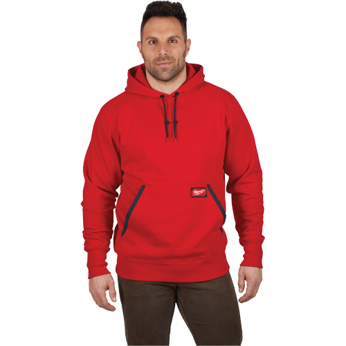 Heavy-Duty Pullover Hoodie, Men's, Small, Red Infinity Industrial Services Inc.