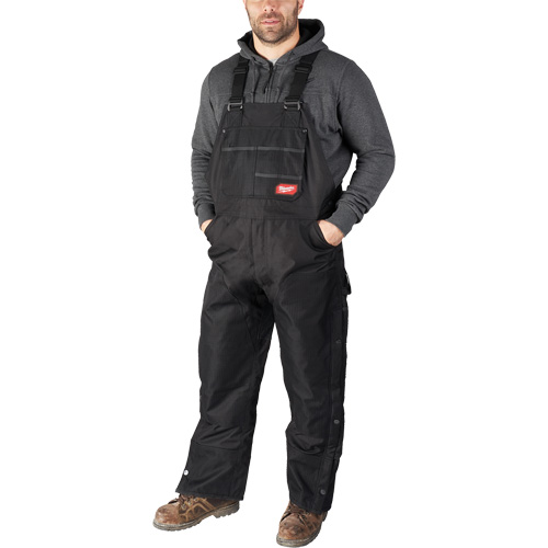 GridIron Regular Length Zip-To-Thigh Bib Overall, Men's, Large, Black Infinity Industrial Services Inc.