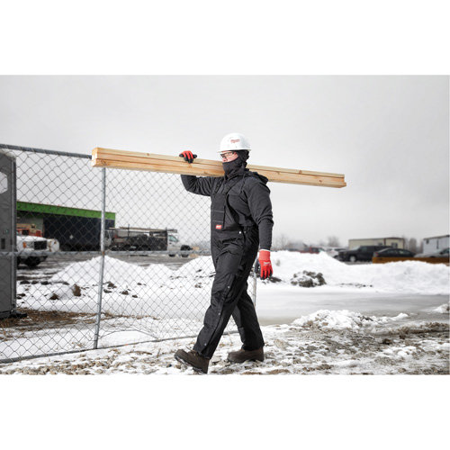 GridIron Regular Length Zip-To-Thigh Bib Overall, Men's, Large, Black Infinity Industrial Services Inc.