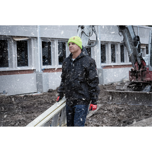 Tuque &agrave; revers haute visibilit&eacute;, Taille unique, Vert Infinity Industrial Services Inc.