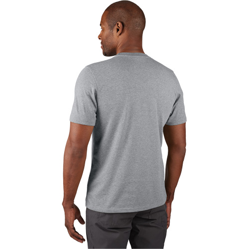 Hybrid Work Tee Shirt, Men's, Small, Grey Infinity Industrial Services Inc.