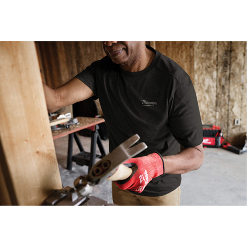 Hybrid Work Tee Shirt, Men's, Small, Black Infinity Industrial Services Inc.