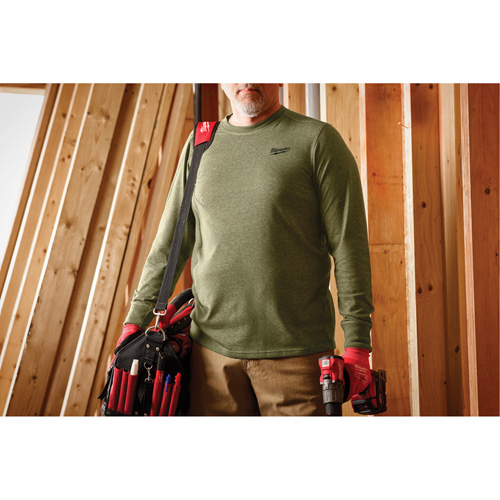 Hybrid Work Tee Shirt, Men's, Small, Green Infinity Industrial Services Inc.