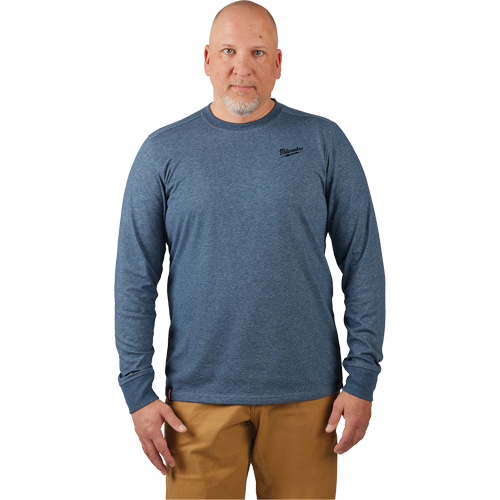 Hybrid Work Tee Shirt, Men's, Small, Blue Infinity Industrial Services Inc.