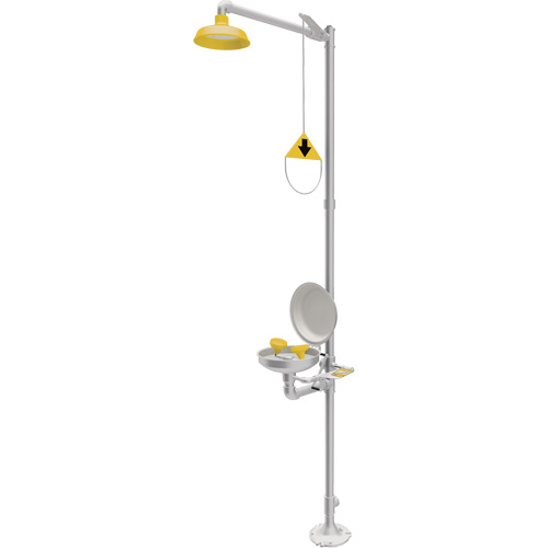 Douche durgence et douche oculaire combin&eacute;es, Socle Infinity Industrial Services Inc.