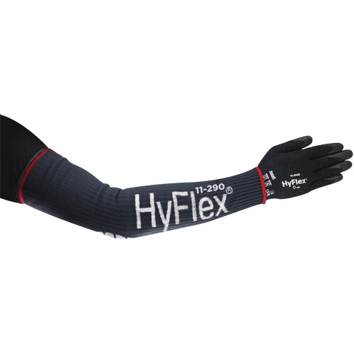 Manchon de compression &eacute;troit et long HyFlex, 18", Kevlar/Polyamide/Spandex/Acier inoxydable, Bleu Infinity Industrial Services Inc.