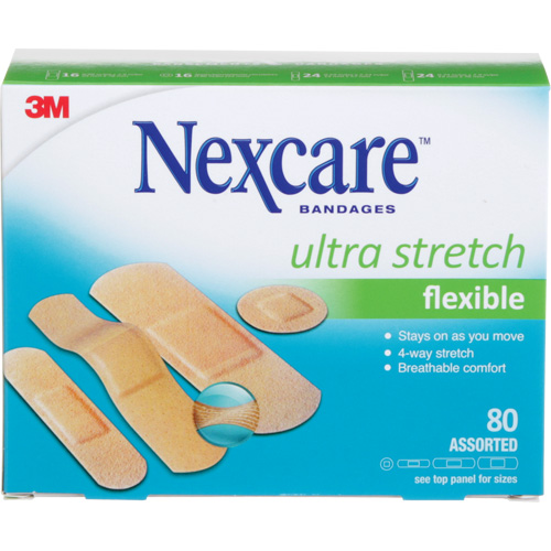 Pansements ultra-extensibles Nexcare, Assorti, Plastique, Non st&eacute;rile Infinity Industrial Services Inc.