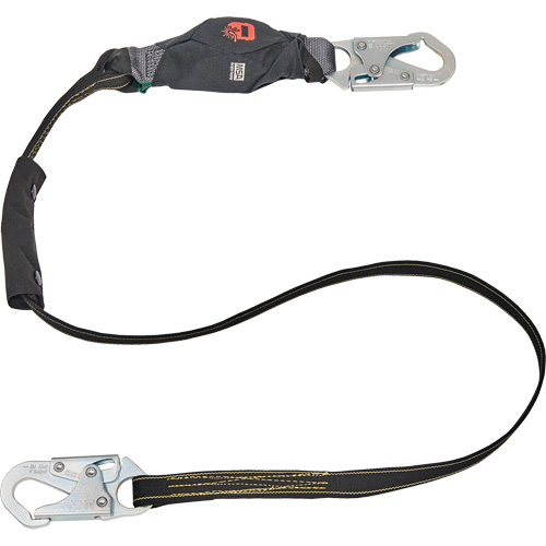 Anti-Corrosion Energy Absorbing Lanyard, 6', Rebar Hook Center, Snap Hook Leg Ends, Polyester Infinity Industrial Services Inc.