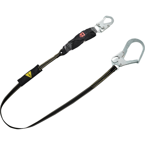 V-Series Welding Shock Absorbing Lanyard, 6', Snap Hook Center, Snap Hook Leg Ends, Kevlar&reg;/Nomex&reg; Infinity Industrial Services Inc.