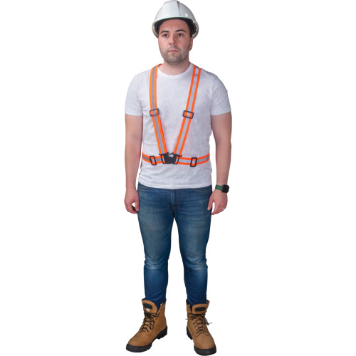 Harnais pour la circulation, Orange haute visibilit&eacute;, Couleur r&eacute;fl&eacute;chissante Argent, Moyen Infinity Industrial Services Inc.