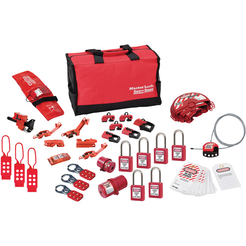 Premier Lockout Kit with Zenex Thermoplastic Locks, Electrical/Valve Kit, 34 Components Infinity Industrial Services Inc.