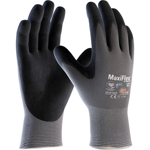 Gants compatibles avec les &eacute;crans tactiles ATG MaxiFlex Ultimate AD-APT, T-petit, R&ecirc;vetement Nitrile, Calibre 15, Enveloppe en Nylon/&eacute;lasthanne Infinity Industrial Services Inc.