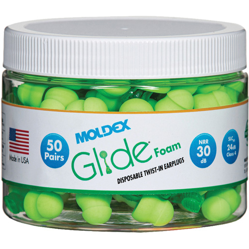 Glide&reg; Foam Earplugs, Bulk - Canister Infinity Industrial Services Inc.