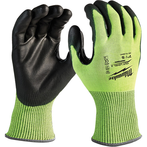 Gants haute visibilit&eacute; r&eacute;sistant aux coupures, Taille Petit, Calibre 13, Rev&ecirc;tement Nitrile/Polyur&eacute;thane, Enveloppe en Poly&eacute;thyl&egrave;ne, ANSI/ISEA 105 niveau 4 Infinity Industrial Services Inc.