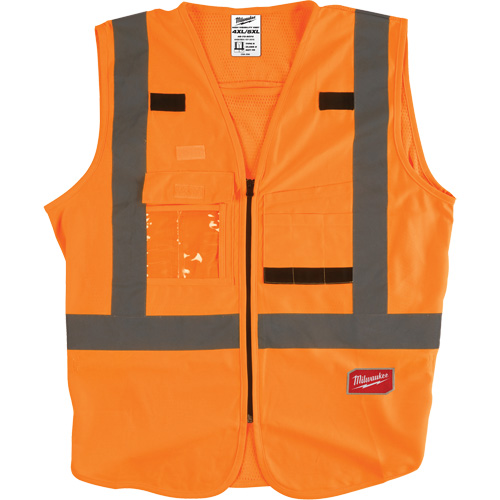 Safety Vest, High Visibility Orange, 4X-Large/5X-Large Infinity Industrial Services Inc.