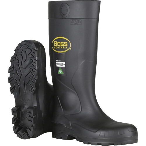 Dynamic Boss&reg; Full Safety Boot, PVC, Steel Toe, Size 6, Puncture Resistant Sole Infinity Industrial Services Inc.