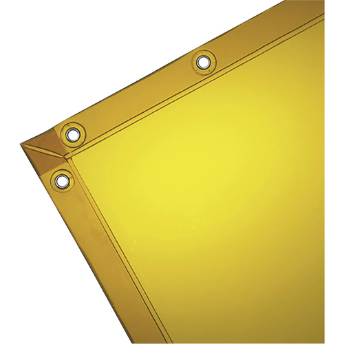Rideau pour soudure, 72" x 72", Transparence &eacute;lev&eacute;, Jaune Infinity Industrial Services Inc.