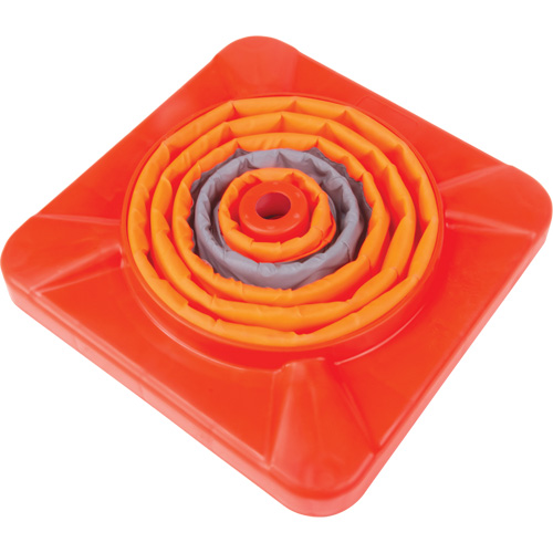Collapsible Traffic Cone, 18" H, Orange Infinity Industrial Services Inc.