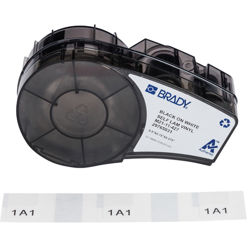 &eacute;tiquettes enveloppantes autoplastifiantes avec ruban, Noir Infinity Industrial Services Inc.