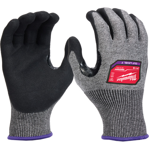 Gants enduits par trempage &agrave; dext&eacute;rit&eacute; &eacute;lev&eacute;e, Taille Petit, Calibre 18, Rev&ecirc;tement Nitrile, Enveloppe en Nylon/Poly&eacute;thyl&egrave;ne/Tungst&egrave;ne, ASTM ANSI niveau A7/EN 388 niveau 4 Infinity Industrial Services Inc.