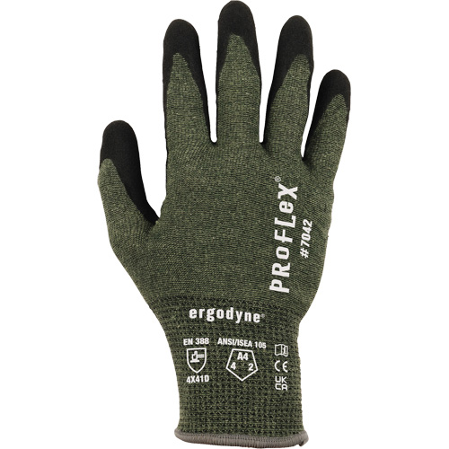 Gants r&eacute;sistant &agrave; la coupe Proflex 7042, Taille Petit, Calibre 18, Rev&ecirc;tement Nitrile, Enveloppe en Aramide, ASTM ANSI niveau A4/EN 388 niveau D Infinity Industrial Services Inc.