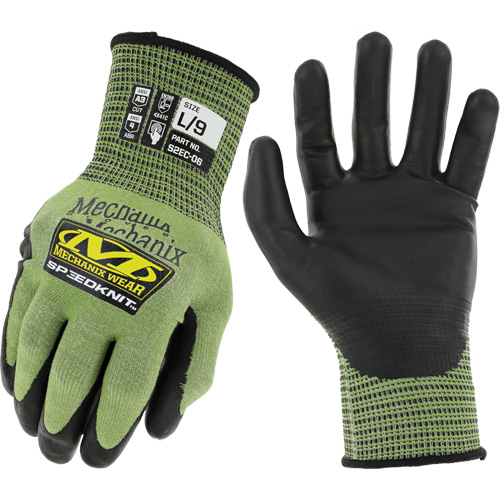Gants r&eacute;sistants aux coupures SpeeKnit S2EC06, Taille Petit/7, Calibre 18, Rev&ecirc;tement Ur&eacute;thane, Enveloppe en PEHP/Tungst&egrave;ne, ASTM ANSI niveau A4/EN 388 niveau D Infinity Industrial Services Inc.